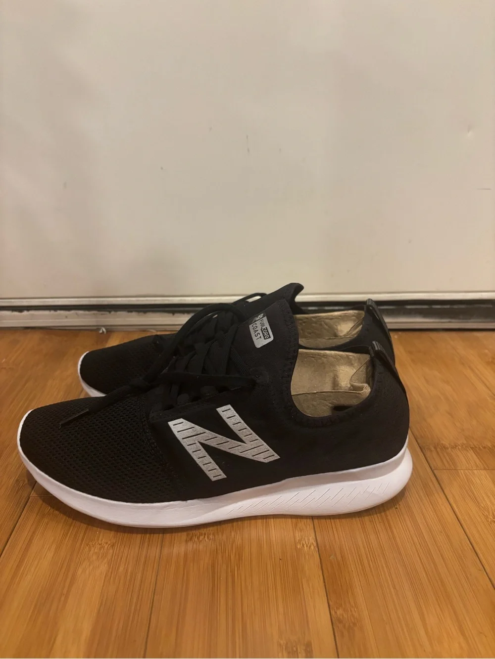 New Balance Black Sneakers with White Sole